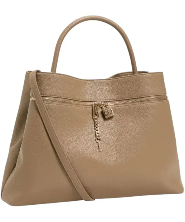Twinset - Γυναικεία Τσάντα Shopper Βag T Lock 252TD8260-11054 Καφέ