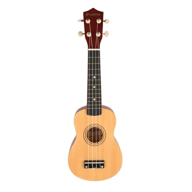 SUPRIMO UK21 NW soprano ukulele 21” natural wood for children learning to play