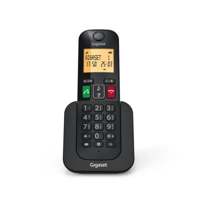 Gigaset Ασύρματο Τηλέφωνο 400 Black (S30852-H3009-D201)