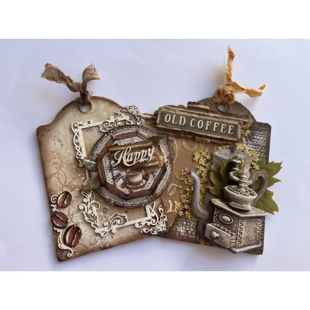Chipboard Stamperia 14x14cm, Coffee and Chocolate, Love Happy frames 2