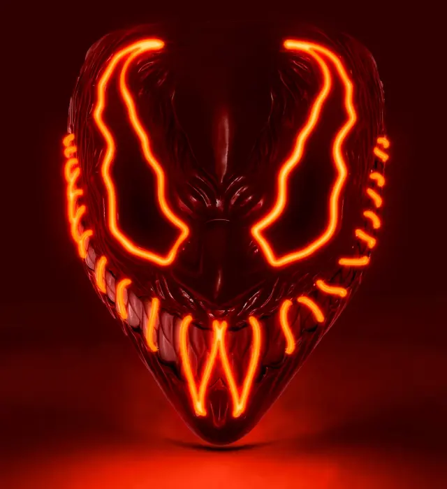 Αποκριάτικο Αξεσουάρ Red Led Monster Μάσκα (Widmann) (W-30338)