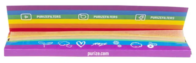 Purize Χαρτάκια Ακατέργαστο - «We Love Diversity» King Size Slim 32φ. 2