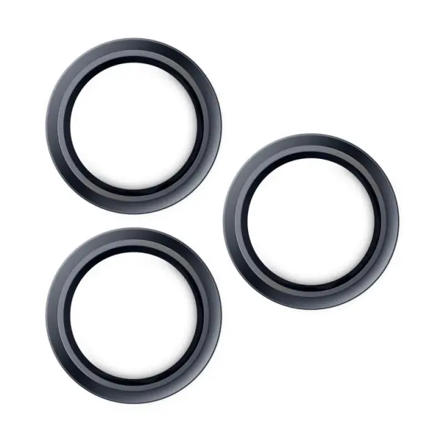 Tempered Glass Rings Hammer Glass για Τζαμάκι Κάμερας Apple iPhone 17 Pro/ 17 Pro Max Σκούρο Μπλε N70141