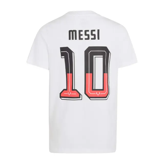 adidas Performance Boy's Messi Name Number Graphic Tee Άσπρο KS2550 (adidas Performance) 2