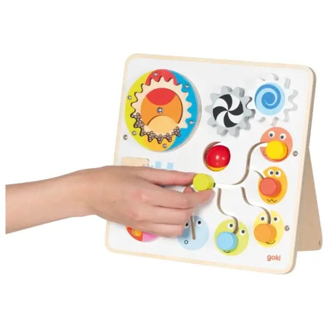 Goki Activity Board Ξύλινος Πίνακας Δραστηριοτήτων & Λεπτής Κινητικότητας (1+ ετών) 59959 2