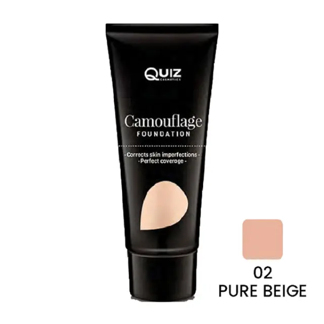 Quiz Camouflage Foundation, 30ml 02-Pure Beige