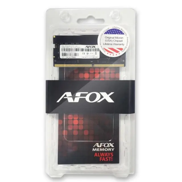 AFOX Μνήμη Ram 8GB 3200MHz SODIMM (AFSD48PH1P)