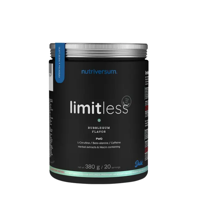 Nutriversum Limitless PWO Bubblegum, 380 g