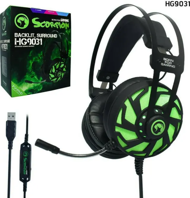 Marvo Over Ear Gaming Ακουστικά με μικρόφωνο HG9031