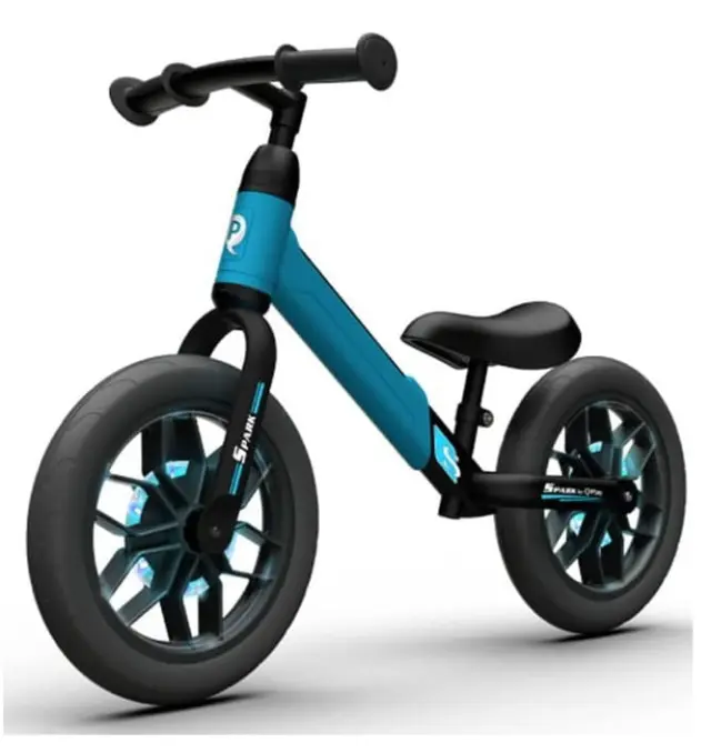 QPlay Spark Ποδήλατο Ισορροπίας 12" με Φωτιζόμενες Ρόδες Blue 3+ Ετών 2
