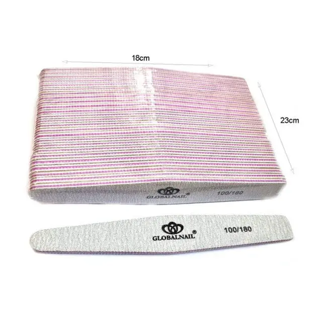 Globalnail Λίμα νυχιών 100/180 50τεμ. - Nail file 49052 2
