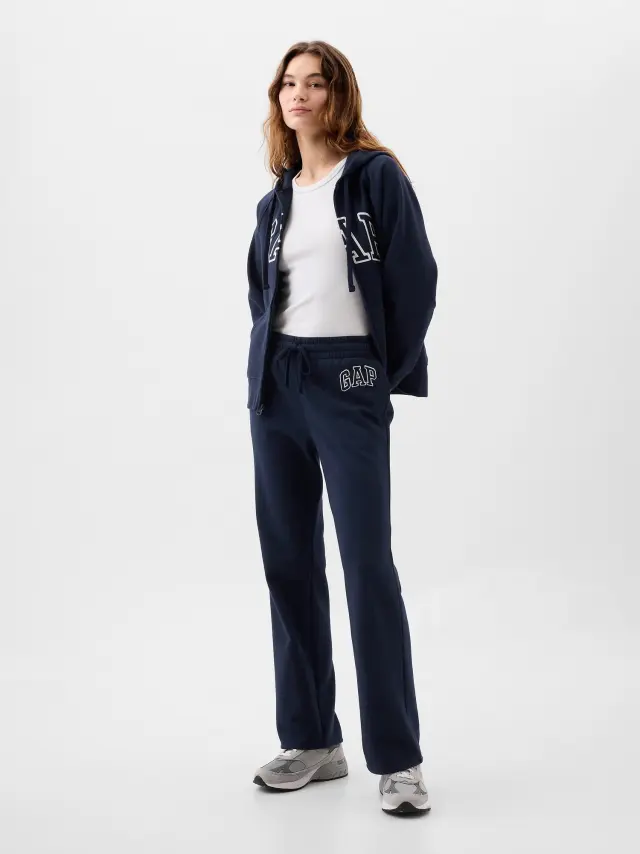 Gap Logo Bootcut Φόρμα navy uniform
