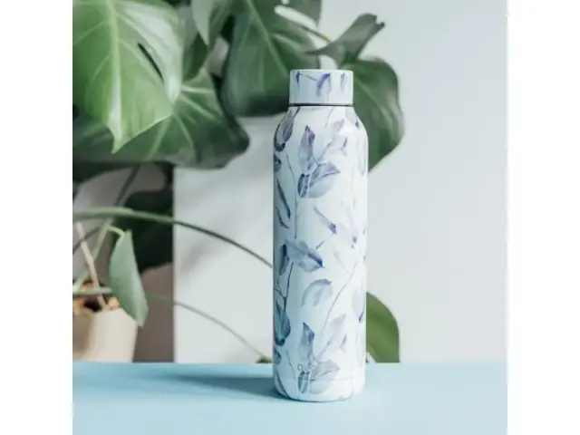 Quokka Μπουκάλι Θερμός Ανοξείδωτο BPA Free 630ml Gray Bouquet -12182 2