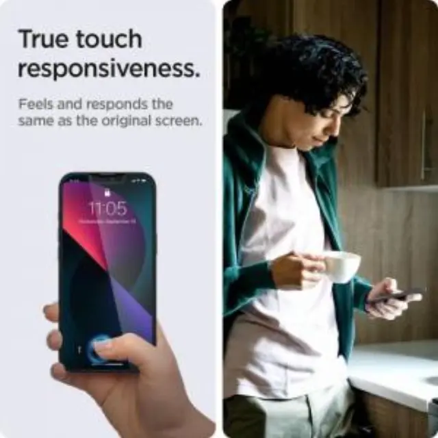 Tempered Glass Full Face Spigen Glas.tR EZ-FIT Privacy Apple iPhone 13/ 13 Pro/ 14/ 16e (2 τεμ.) N61508 3