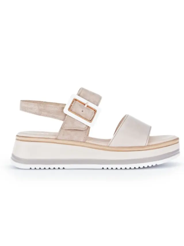 Gabor Πέδιλα Γυναικείο δέρμα/δέρμα Nubuck Μπεζ GAB/62744 33-PUDER 3