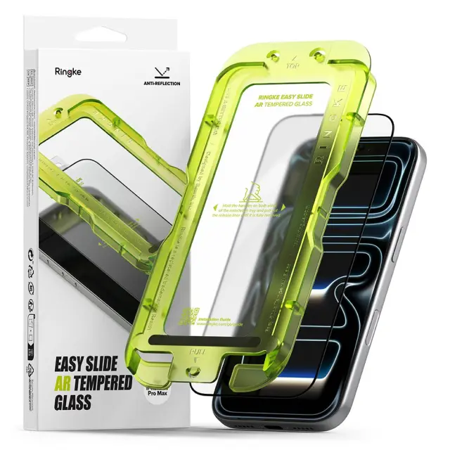 Ringke Easy Slide Anti Reflective Tempered Glass Iphone 17 Pro Max / 18 Pro Max Clear
