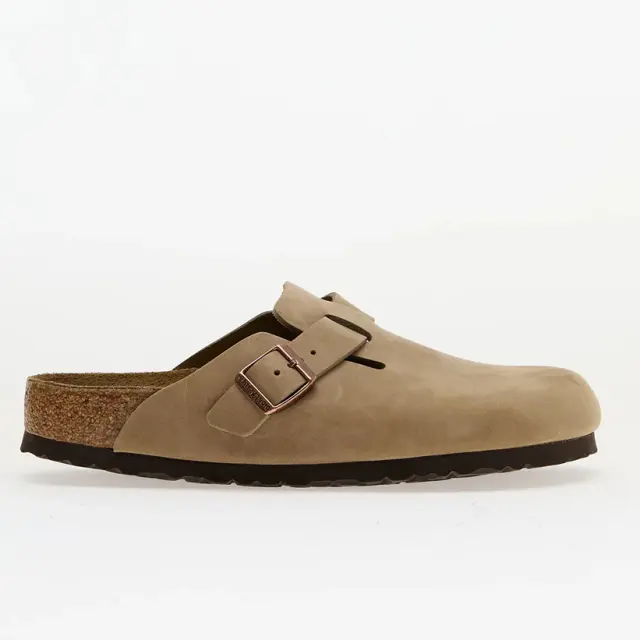 Ανατομικά Δερμάτινα Σαμπό Birkenstock Boston 0960811 Tobacco Regular Fit Πούρο - 40 2