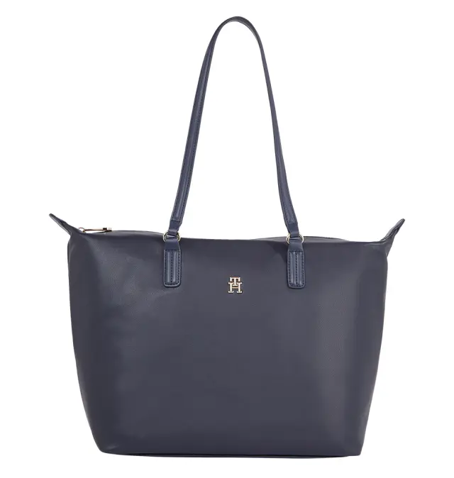 Τσάντα Ώμου Tommy Hilfiger Poppy Plus Tote AW0AW15856-DW6 Σκούρο Μπλε - Single Size
