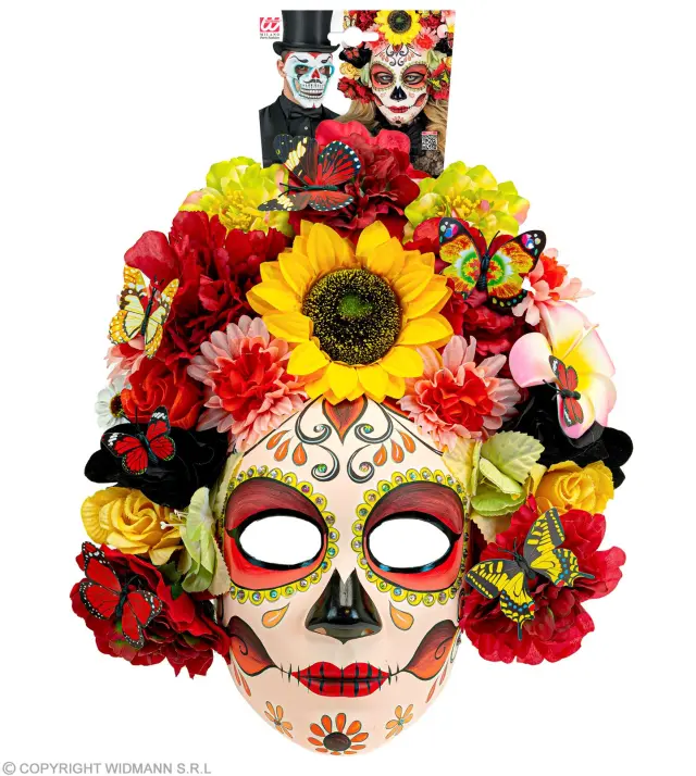 Αποκριάτικο Αξεσουάρ Μάσκα Dia de Los Muertos (Widmann) (W-08461) 3