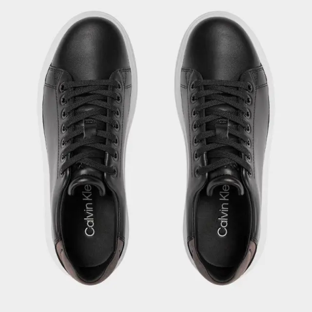 Calvin Klein - Γυναικεία Sneakers Raised Cupsole Lace Up Luminous HW0HW01997-BEH Μαύρο - 39 3
