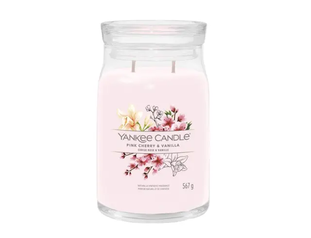Αρωματικό Κερί Yankee Candle με διάρκεια καύσης έως 80 ώρες και άρωμα Pink Cherry & Vanilla1629986E