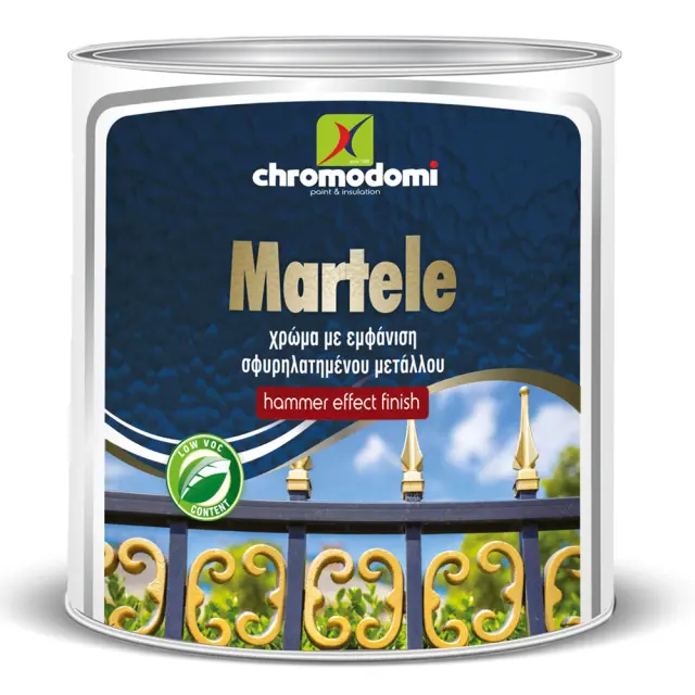 CHROMODOMI MARTELE ΒΕΡΝΙΚΟΧΡΩΜΑ ΓΙΑ ΜΕΤΑΛΛΙΚΕΣ ΕΠΙΦΑΝΕΙΕΣ 2,5LT Νο306