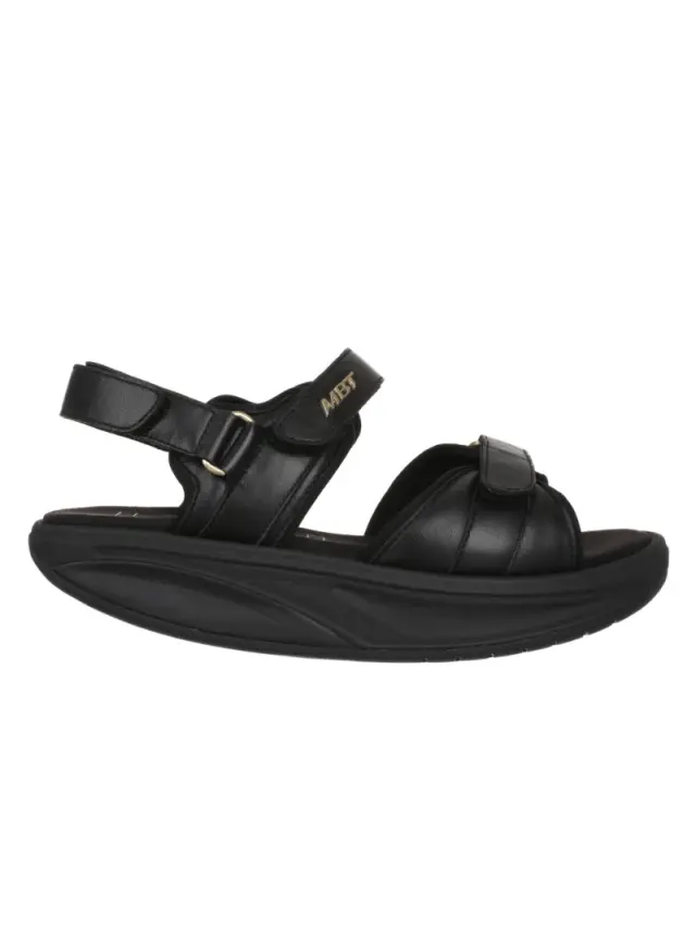 MBT Πέδιλα Γυναικείο δέρμα Μαύρο MBT/703160 BLACK/BLACK 3