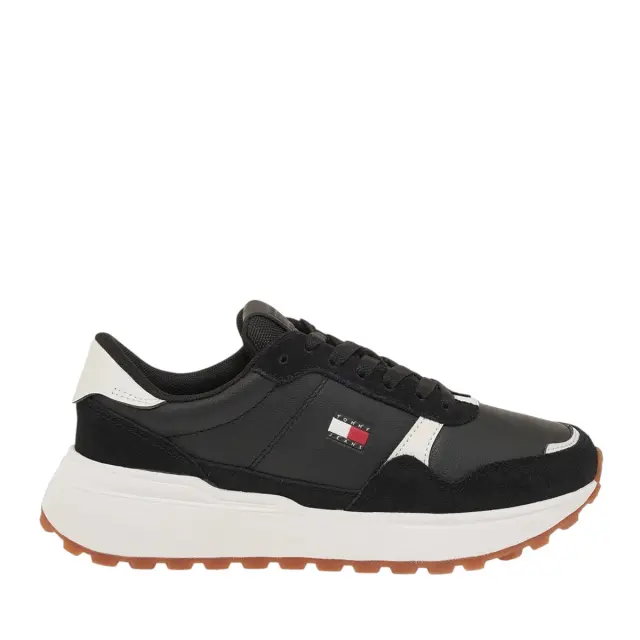 Εφηβικά Sneakers Calvin Klein Low Cut Lace Up V3X9-83485-1960999 Μαύρα Μαύρο - 35