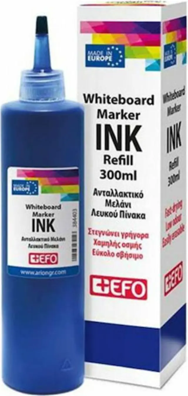 +Efo Μελάνι για Μαρκαδόρο Πίνακα σε μπλε χρώμα 300ml / 384401 (EFO)