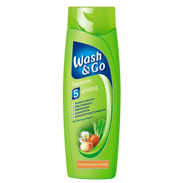 Σαμπουάν Wash&Go Damaged 400ml 1+1 Δώρο