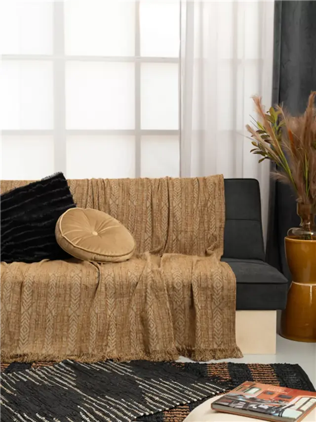 Ριχτάρι BASIL Διθέσιο 180X250 BROWN