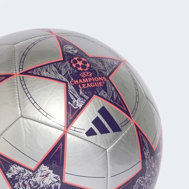 Adidas UEFA Champions League Club Soccer Ball Silver JP1539 - 5 2