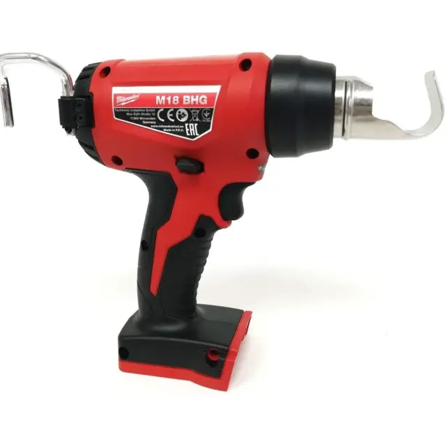 Milwaukee 4933459771 - Πιστόλι Θερμού Αέρα M18 BHG-0 MW με Μέγιστη Θερμοκρασία 470 °C (Χωρίς Μπαταρία + Φορτιστή) 3