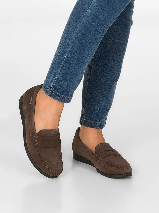 Mephisto Μοκασίνια-Loafers Γυναικείο δέρμα Nubuck Καφέ MEP/VOLGA ICE BROWN 2