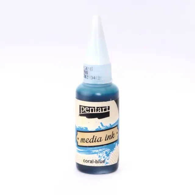 Μελάνι Media Ink Pentart 20ml, Coral Blue