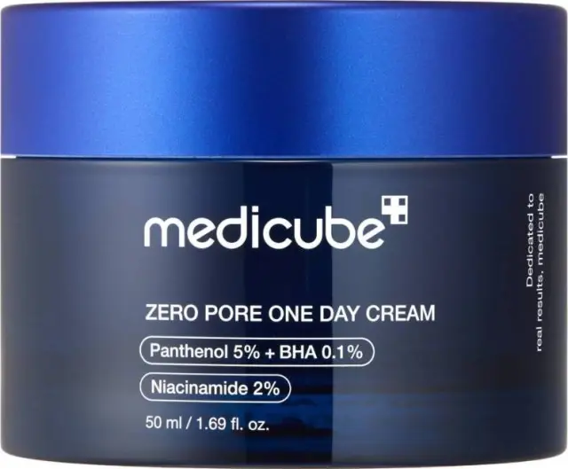 Medicube - Κρέμα μίας ημέρας για μηδενικούς πόρους - Κρέμα για διεσταλμένους πόρους με οξέα BHA - 50ml
