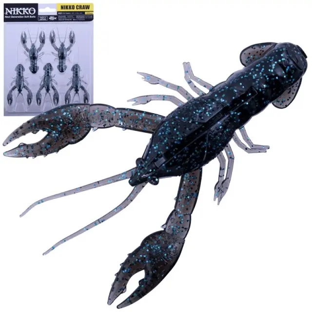 Σιλικονούχα Δόλωμα Nikko Craw 8.1cm 5τμχ Καραβίδα Ψαρέματος Galaxy