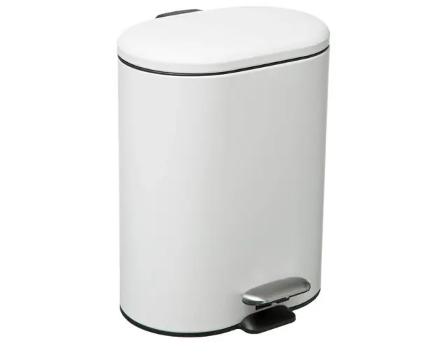 Κάδος απορριμμάτων Siliflex 5Five με χωρητικότητα 6L και διαστάσεις 24.2x15.5x30.5cm - White 174635A