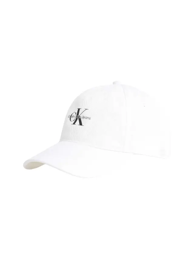 Calvin Klein Καπέλο Mono Logo 5 Panel Jockey Cap Άσπρο