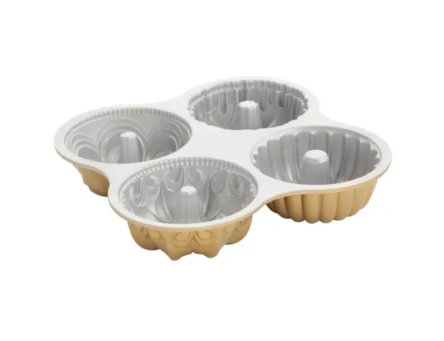 Φόρμα για κέικ Nordic Ware Premier Gold σε 4 σχέδια, με τρύπα και διαστάσεις 38x6cm91377 2