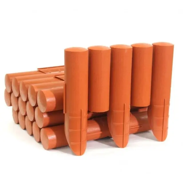 Prosperplast IPALPLUS-R624 Φράχτης κήπου πλαστικός Palisada (8τμχ) 2,35m x 25Υcm Τερακότα /103765 3