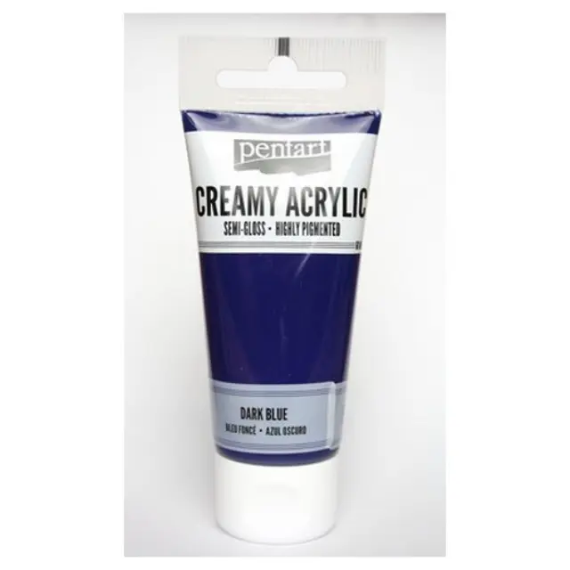 Χρώμα ακρυλικό Creamy Semi-Gloss 60ml Pentart - Dark Blue