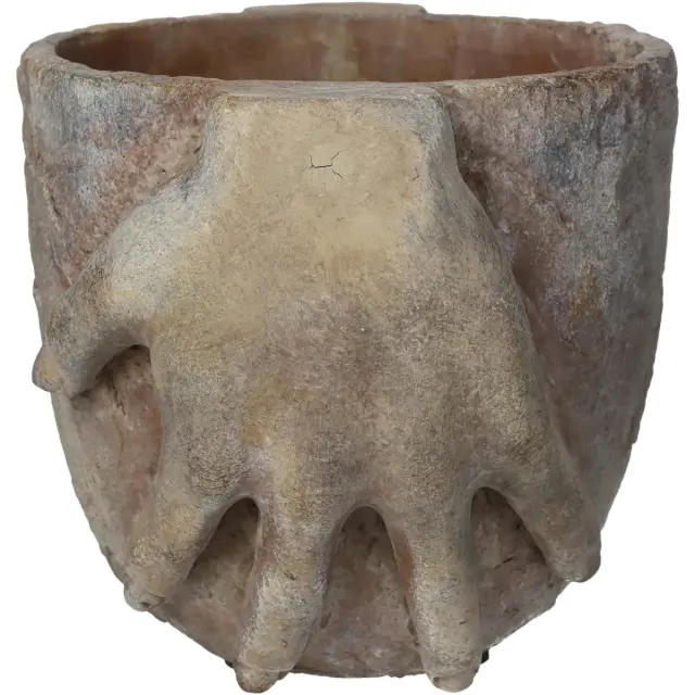 Κασπώ Χέρια Καφέ Τσιμέντο 20.5x15.5x14.5cm 3
