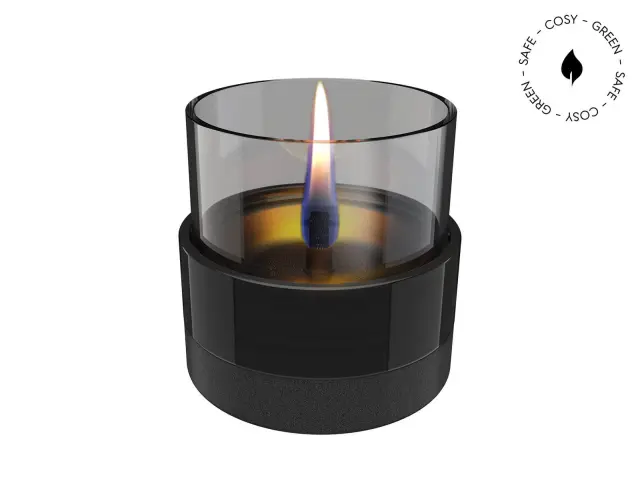Επιτραπέζια Εστία Φωτιάς Rosie 10 Tenderflame με διάρκεια καύσης 4 - 5 ώρες, χωρητικότητα δεξαμενής 200ml και διαστάσεις 10.5x10.5cm - Black TF-600170