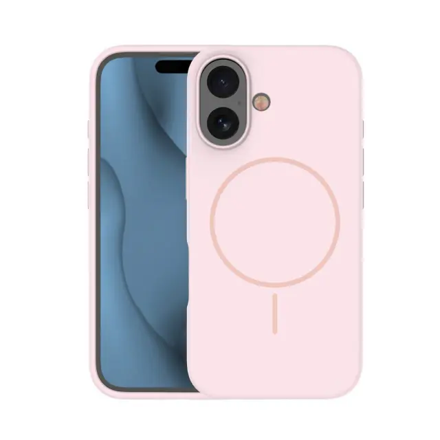 Silicone Magsafe Θήκη για iPhone 16 Pro Max-Pink OEM