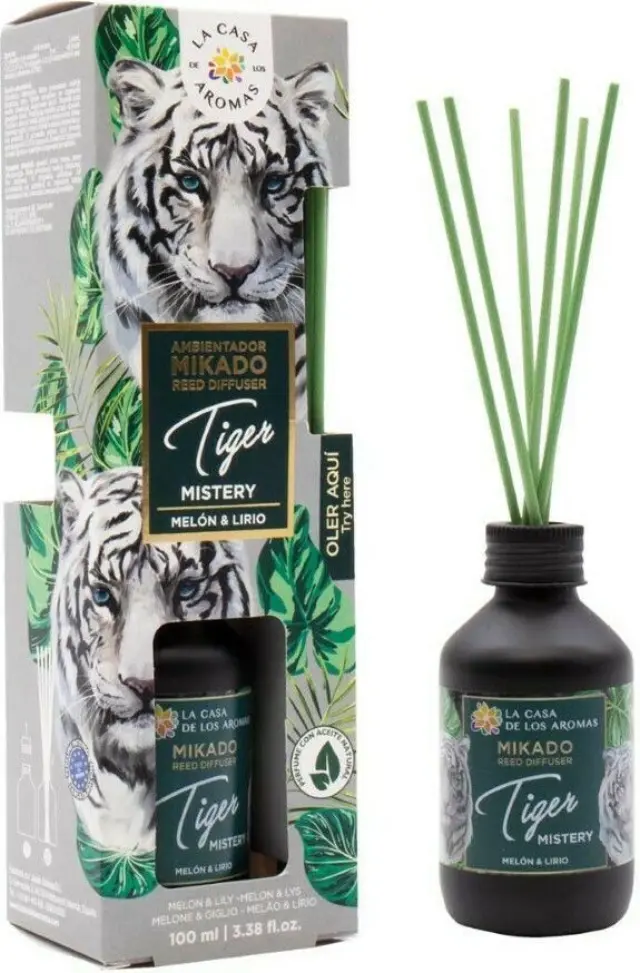 La Casa de los Aromas Αρωματικό Χώρου Tiger Mystery με sticks Lily + Πεπόνι 100ml