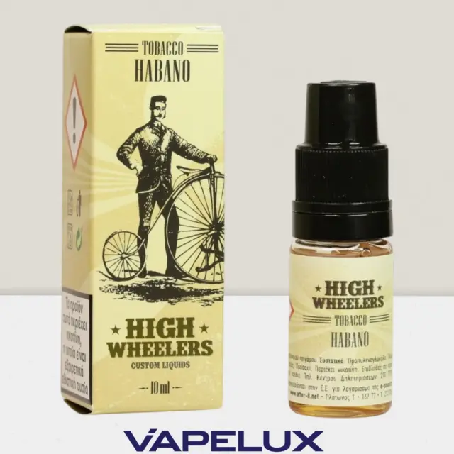 High Wheelers Tobacco Habano 10ml 12mg