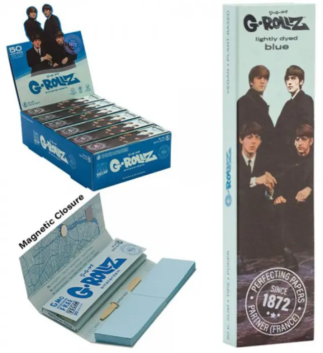 G-Rollz Χαρτάκια Blue (London Take Over) - King Size Slim 50φ. με Τζιβάνα