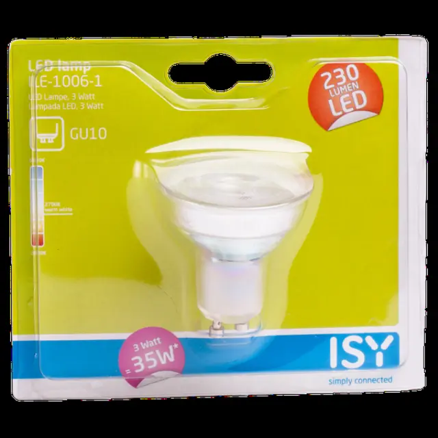 LED Bulb GU10 3W 2700K 36° 230lm