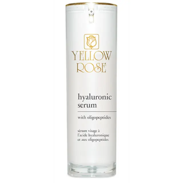 Yellow Rose Hyaluronic Serum with Oligopeptides Ενυδατικό & Αντιγηραντικό Serum Προσώπου με Βιταμίνη C & Νιασιναμίδη για Αποτοξίνωση & Λάμψη 30ml